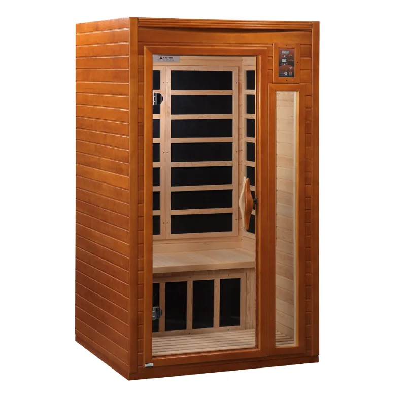Manufacturer photo of the Dynamic Saunas Dynamic "Barcelona Elite" 1-2 Person Ultra Low EMF Far IR Sauna (DYN-6106-01 Elite)