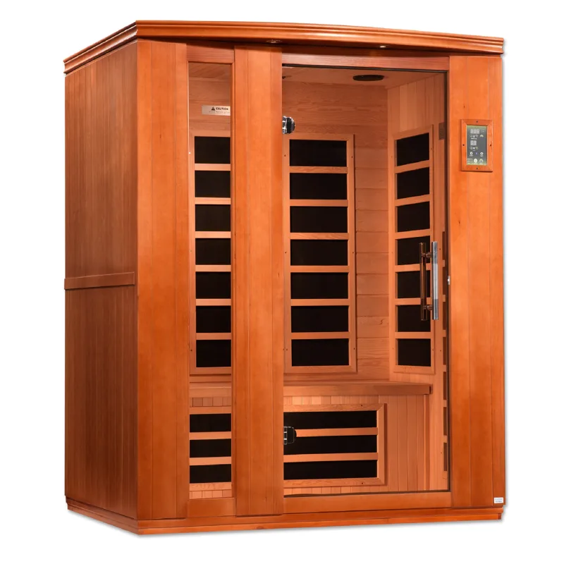 Manufacturer photo of the Dynamic Saunas Dynamic "Lugano" 3 Person Low EMF Far IR Sauna (DYN-6336-02)