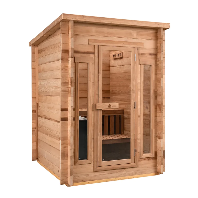 Manufacturer photo of the Redwood Outdoors Cabin Outdoor Sauna - 4 Person